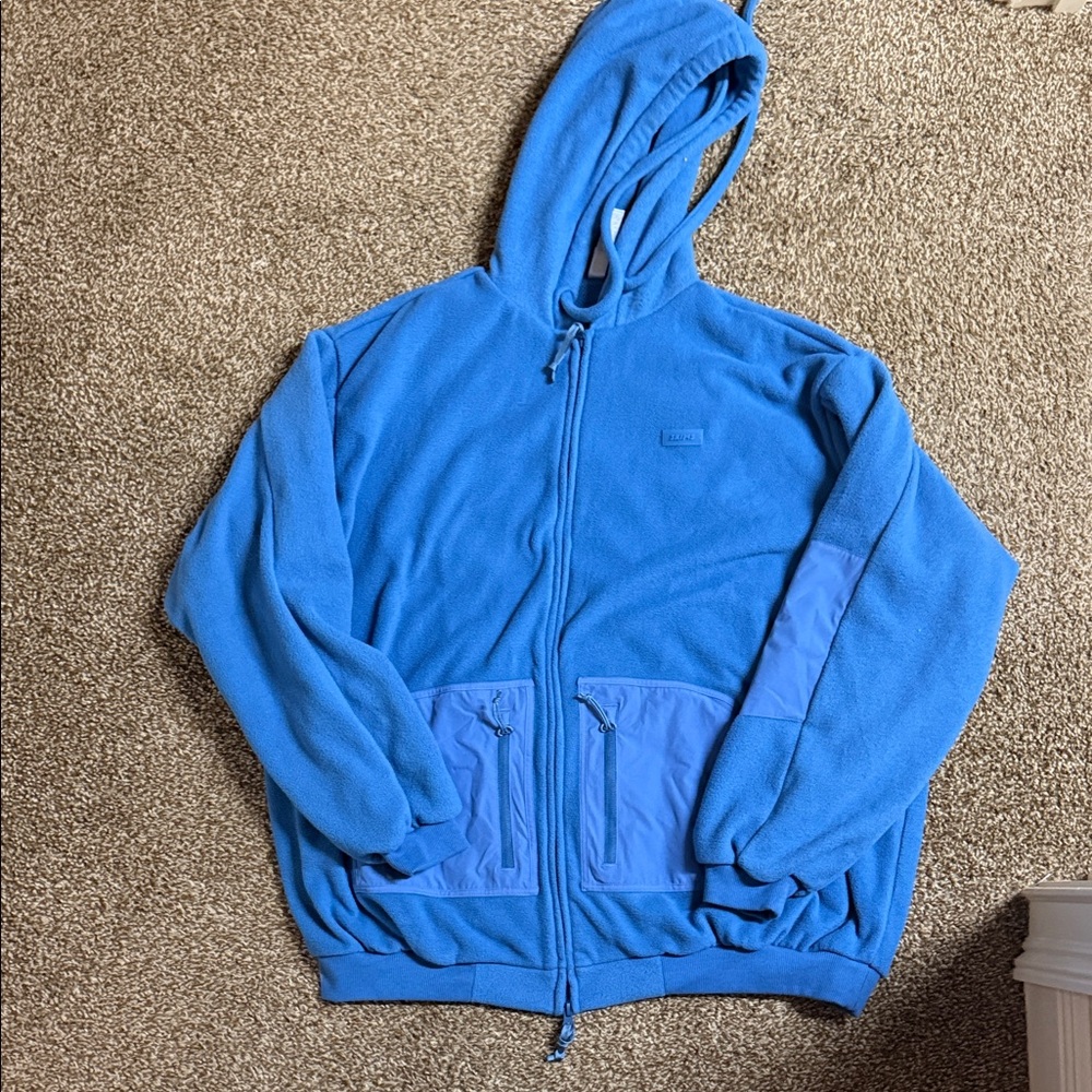 SKIMS Vibrant Blue Fleece Hoodie